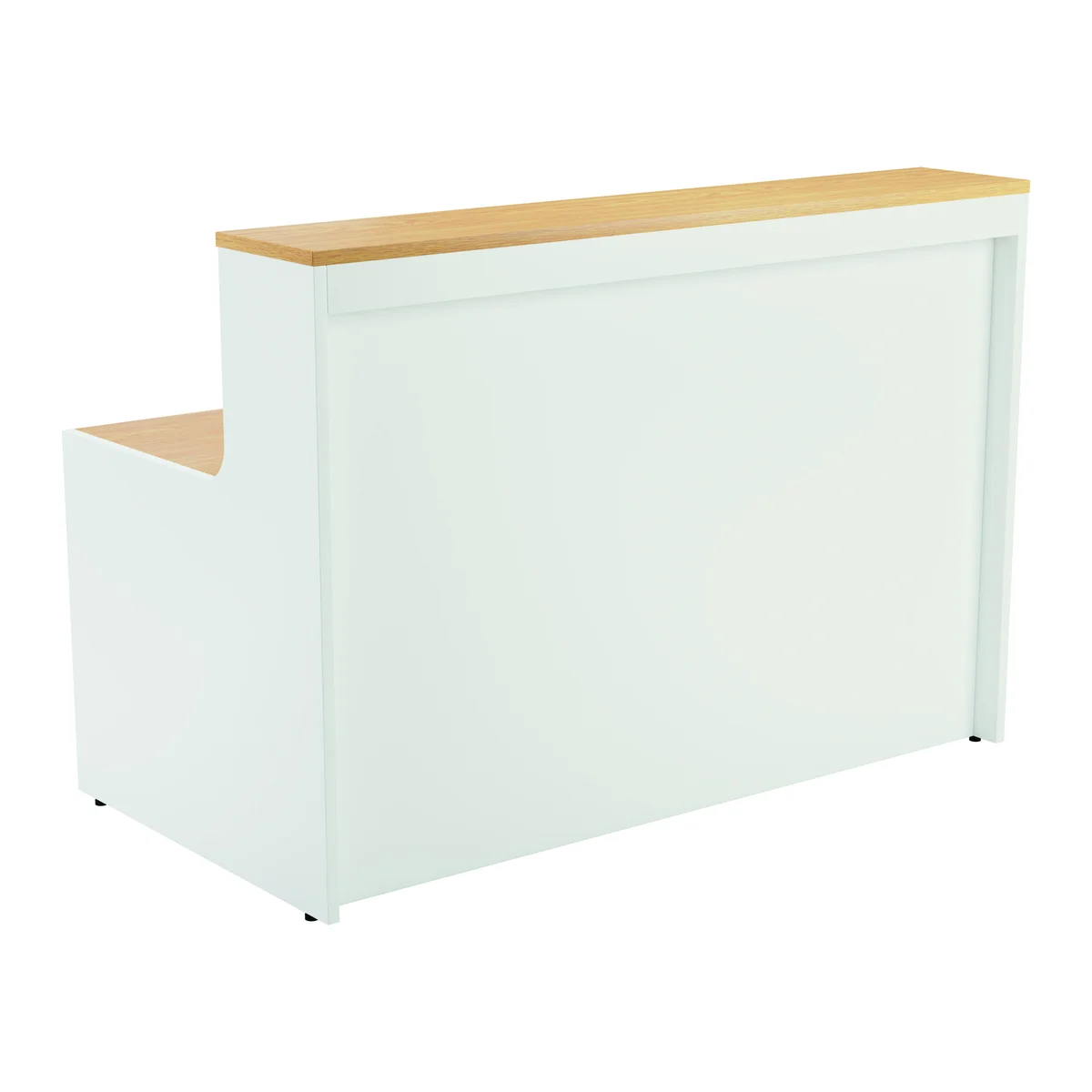 Jemini Reception Unit 1400x800x740mm Nova Oak/White KF816357 - Image 4