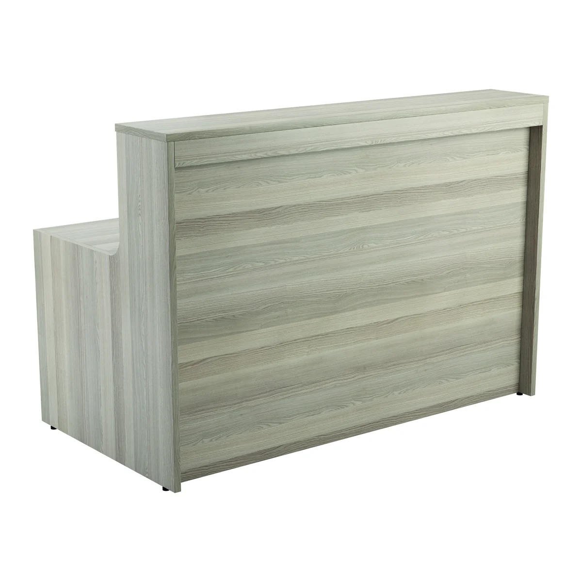 Jemini Reception Unit 1600x800x740mm Grey Oak KF818299 - Image 4
