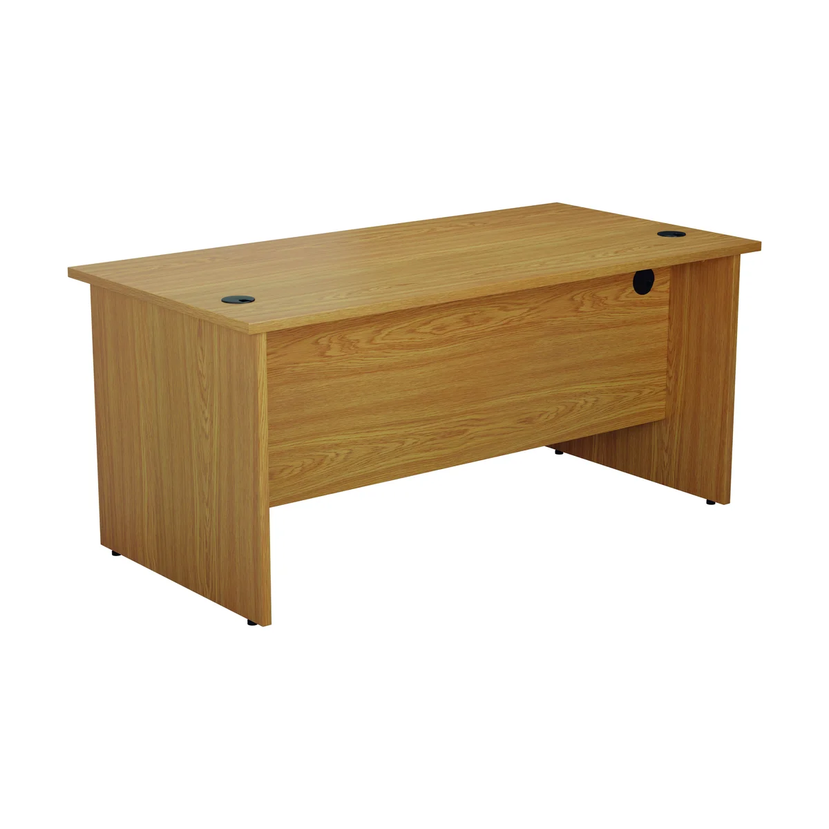 Jemini Rectangular Panel End Desk 1400x800x730mm Nova Oak KF804420 - Image 4