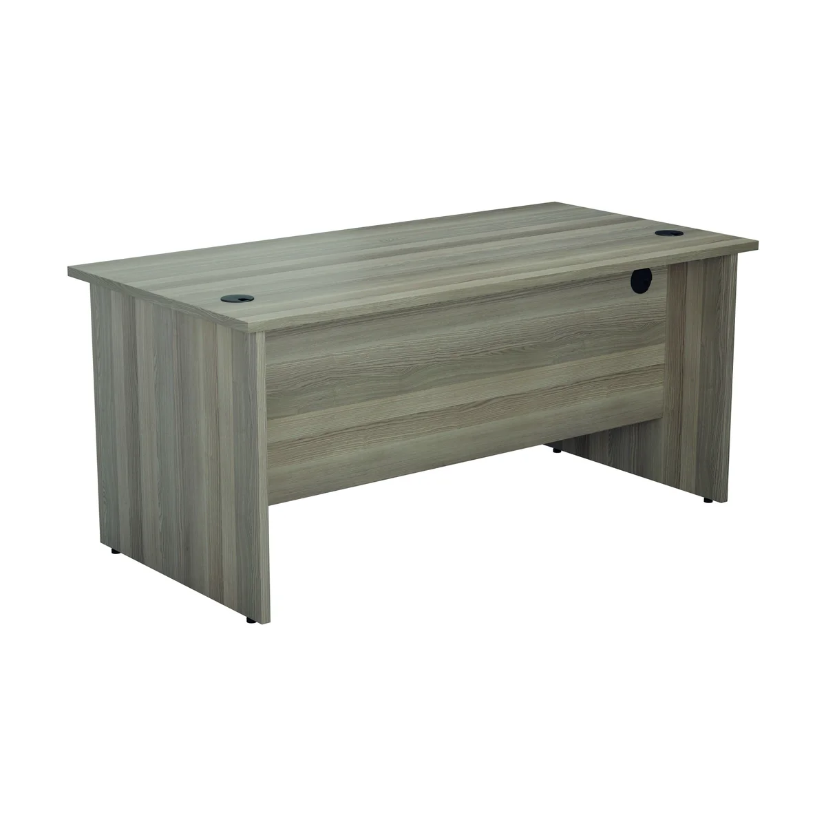 Jemini Rectangular Panel End Desk 1800x800x730mm Grey Oak KF804536 - Image 4