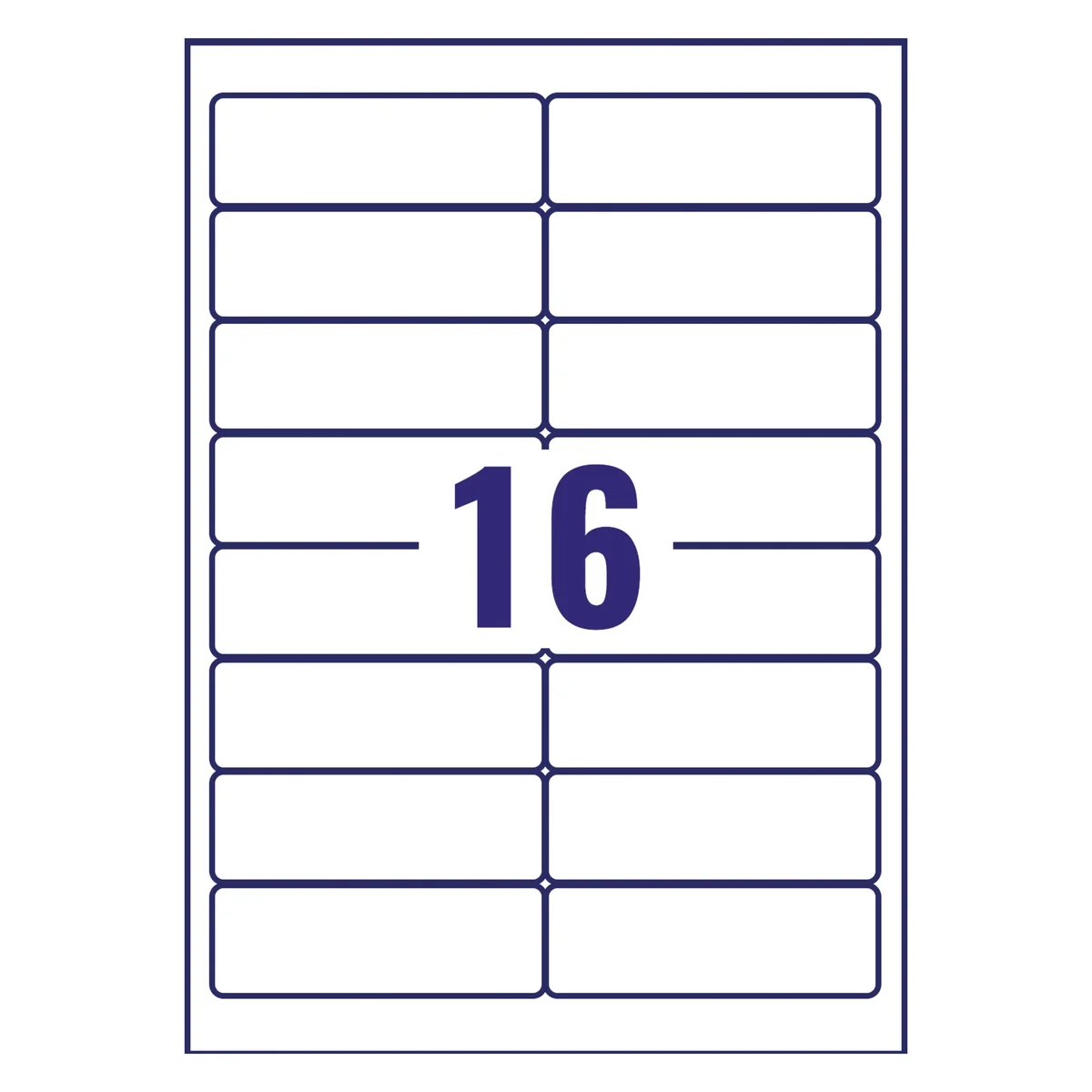 Avery Inkjet Address Labels QuickDRY 99.1x33.9mm 16 Per Sheet White (Pack of 1600) J8162-100 - Image 2