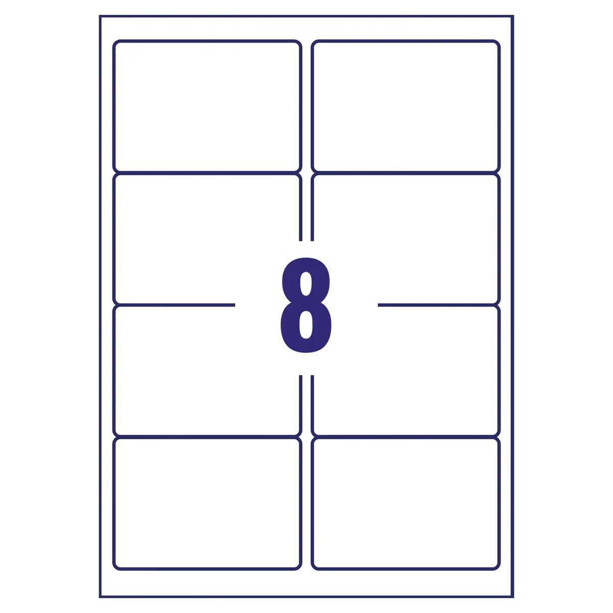 Avery Laser Label 99.1x67.7mm 8 Per Sheet Clear (Pack of 200) L7565-25 - Image 2