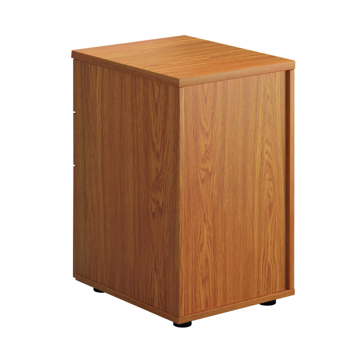 First 3 Drawer Under Desk Pedestal 404x500x690mm Nova Oak KF90260 - Image 4