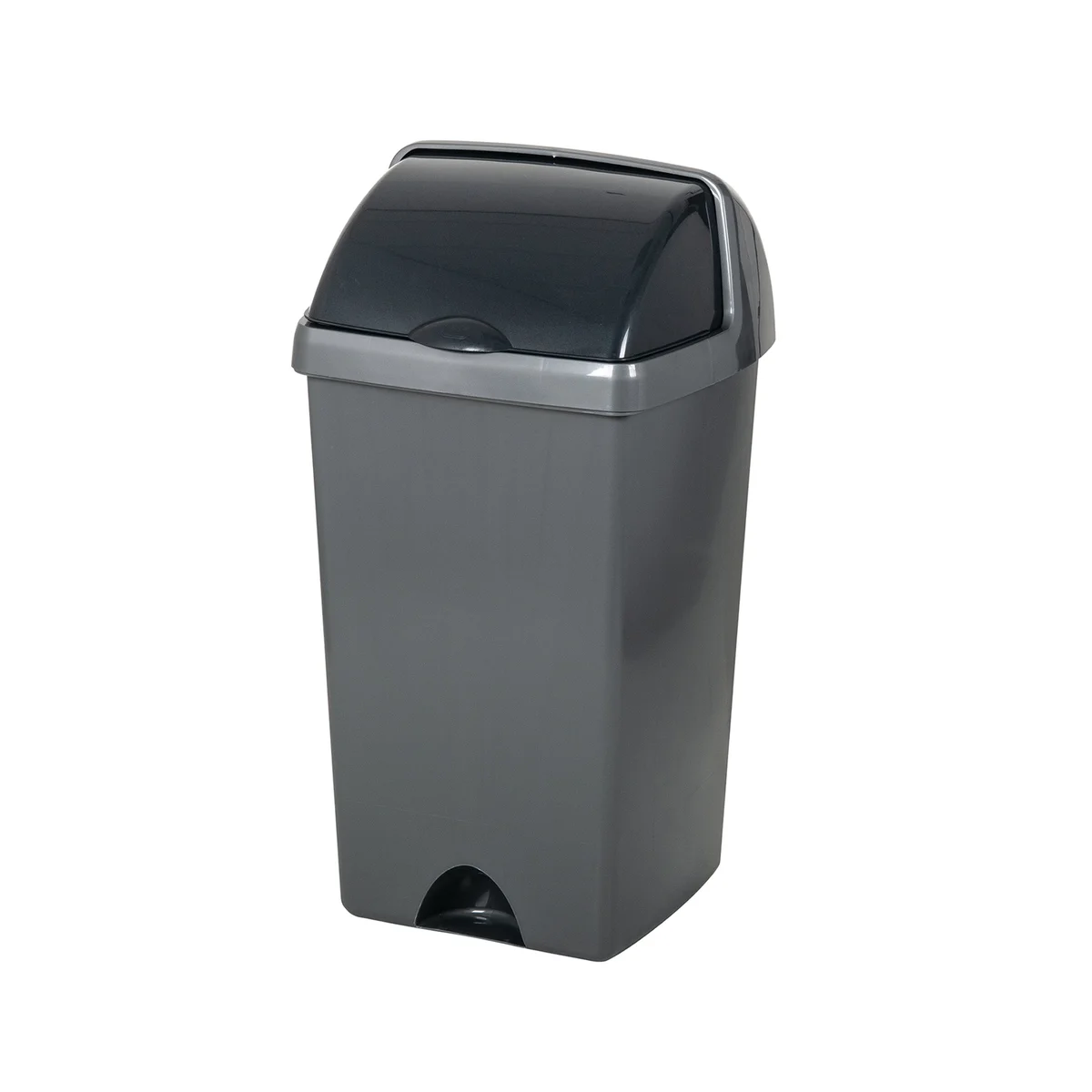 Addis Roll Top Bin 50 Litre Metallic AG813417 - Image 2