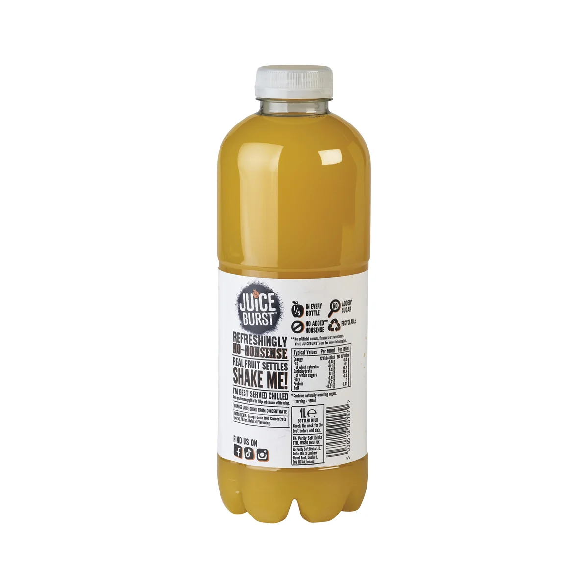 Juice Burst Orange Juice 1 Litre (Pack of 12) 12484 - Image 2
