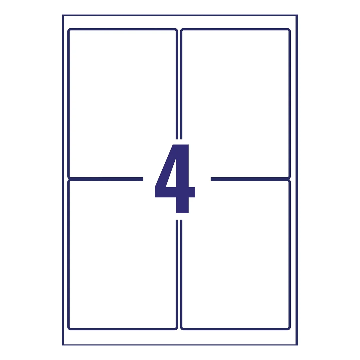 Avery Weatherproof Shipping Label 4 Per Sheet (Pack of 100) L7994-25 - Image 3