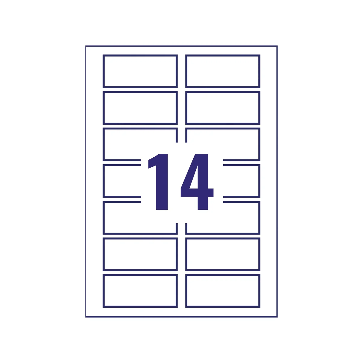 Avery Laser Label Heavy Duty 14 Per Sheet White (Pack of 280) L7063-20 - Image 3