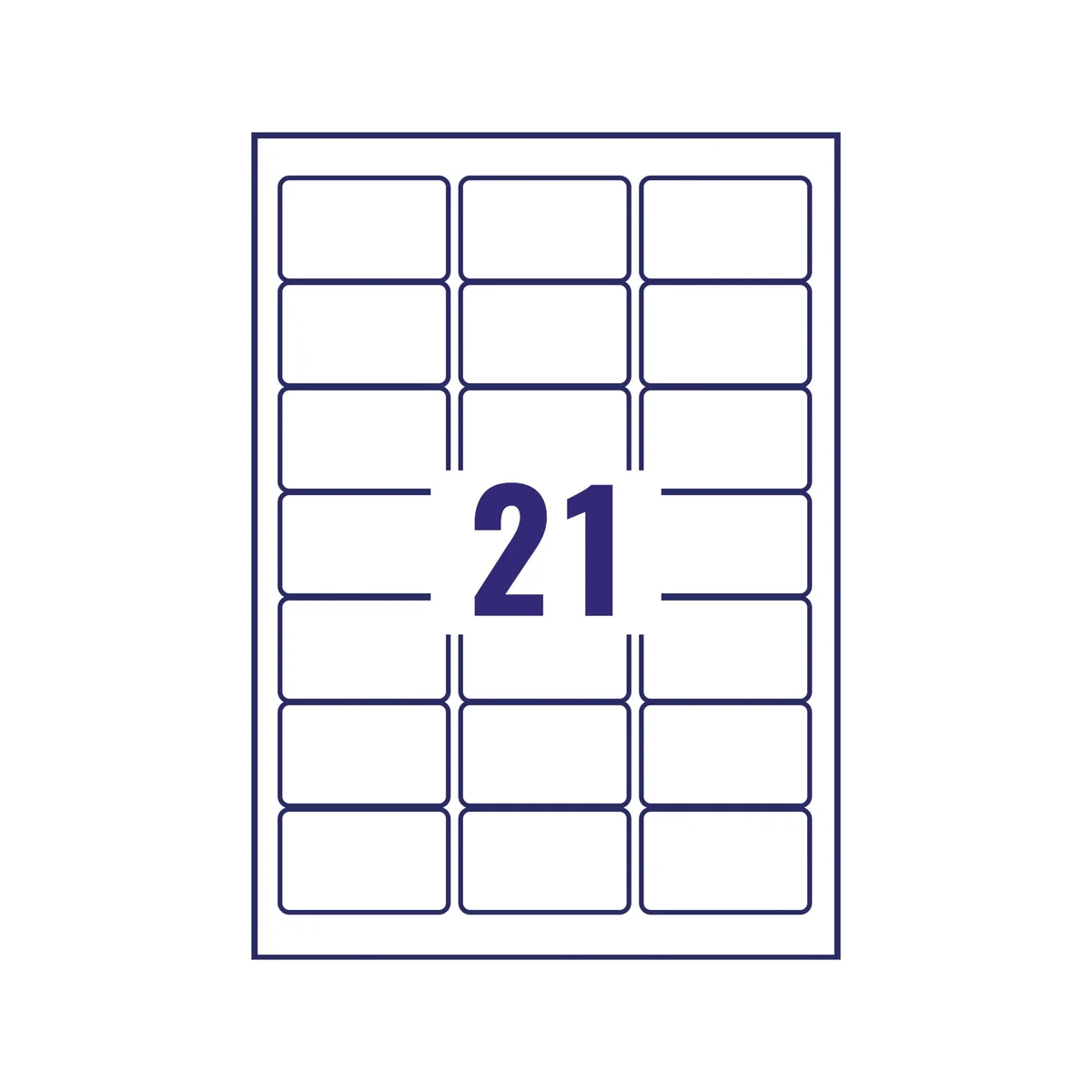 Avery Laser Label Heavy Duty 21 Per Sheet White (Pack of 420) L7060-20 - Image 3