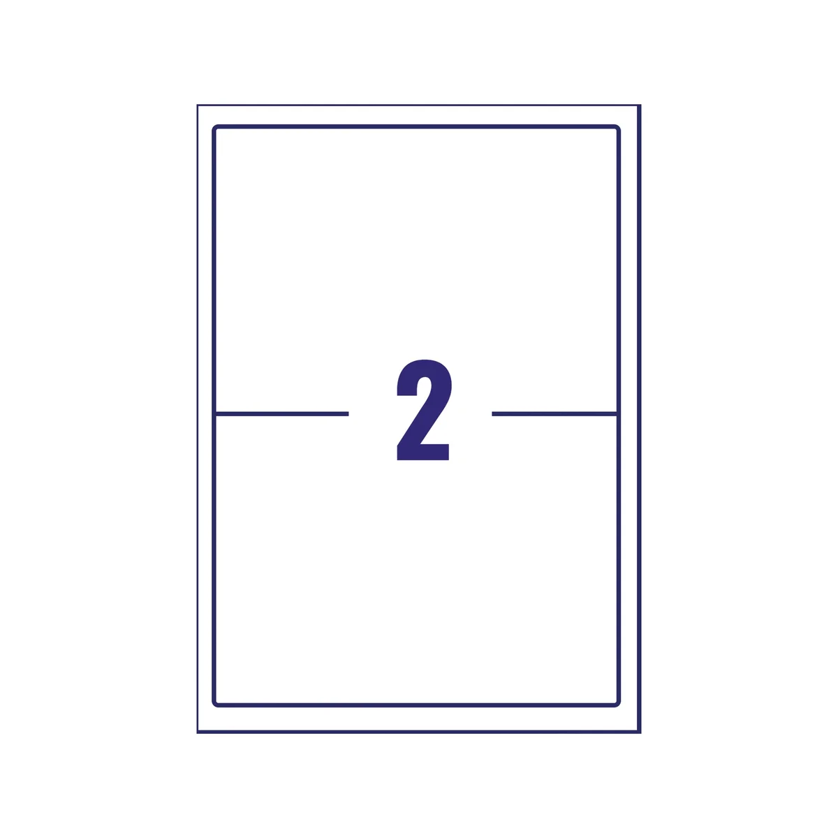 Avery Laser Label Heavy Duty 2 Per Sheet White (Pack of 40) L7068-20 - Image 3