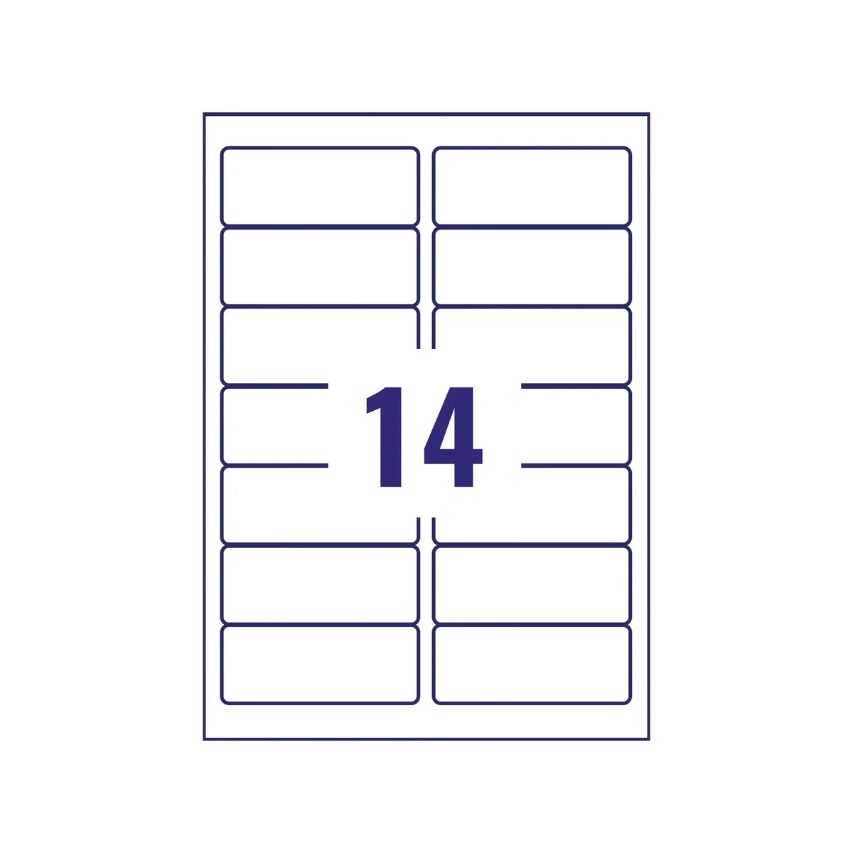 Avery Inkjet Address Labels 14 Per Sheet White (Pack of 350) J8163-25 - Image 3