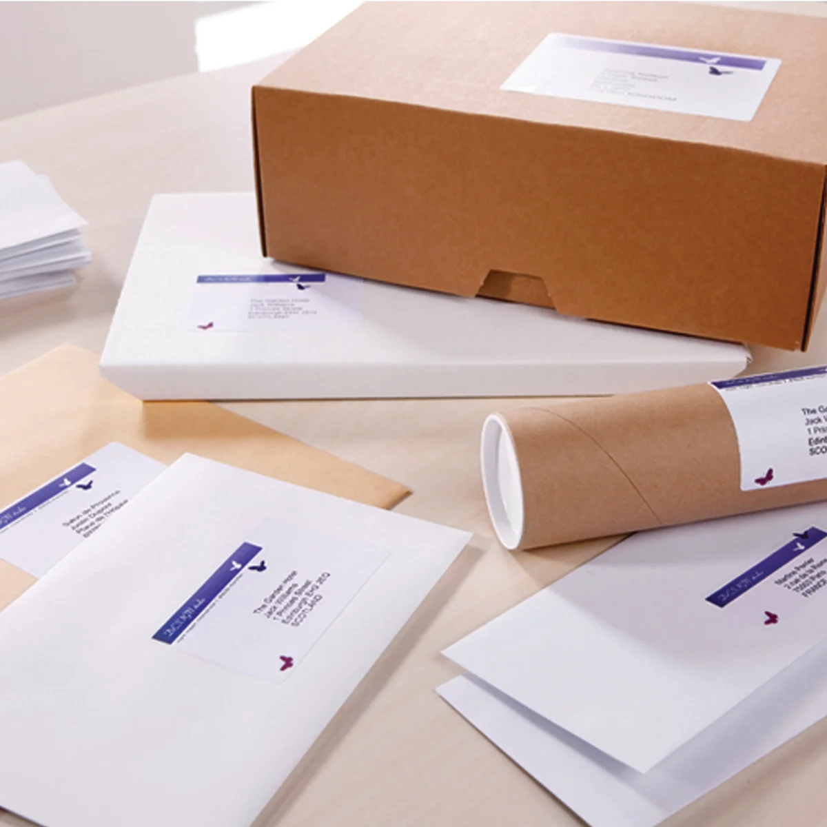Avery Inkjet Parcel Labels 4 Per Sheet White (Pack of 100) J8169-25 - Image 3