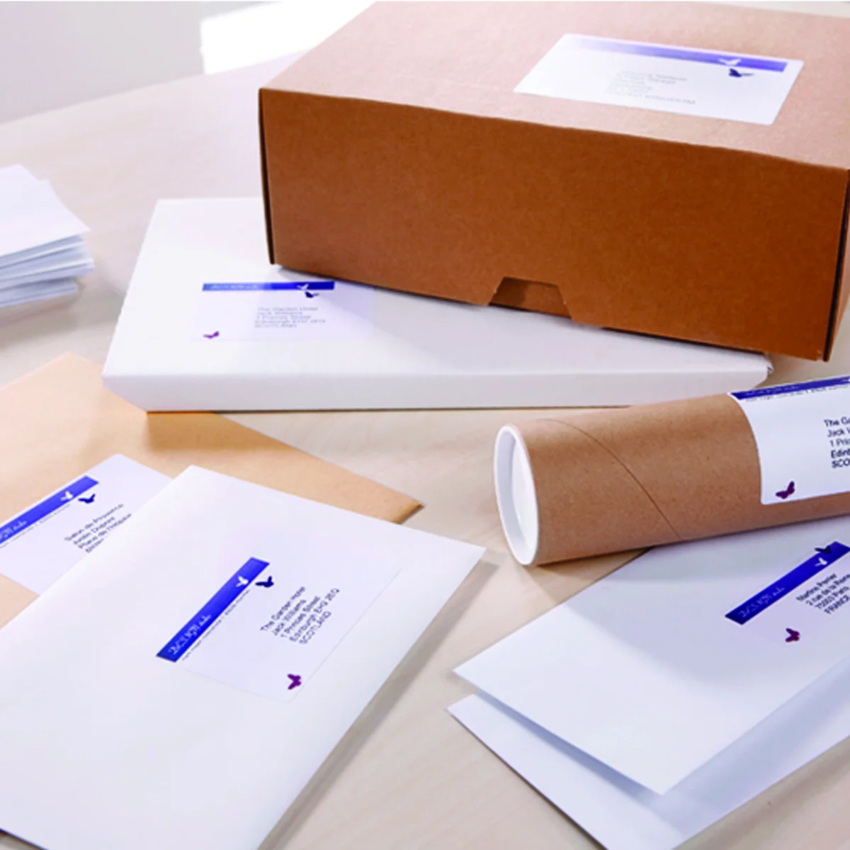 Avery Inkjet Parcel Labels 4 Per Sheet White (Pack of 100) J8169-25 - Image 4