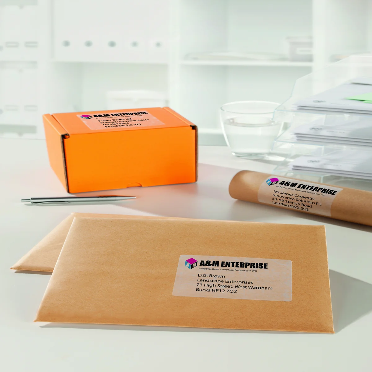 Avery Laser Parcel Label 1 Per Sheet Clear (Pack of 25) L7567-25 - Image 4