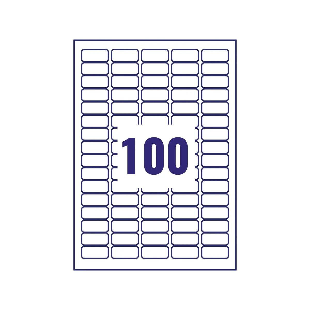 Avery Removable Labels 80 Per Sheet White (Pack of 2000) L4732REV-25 - Image 3