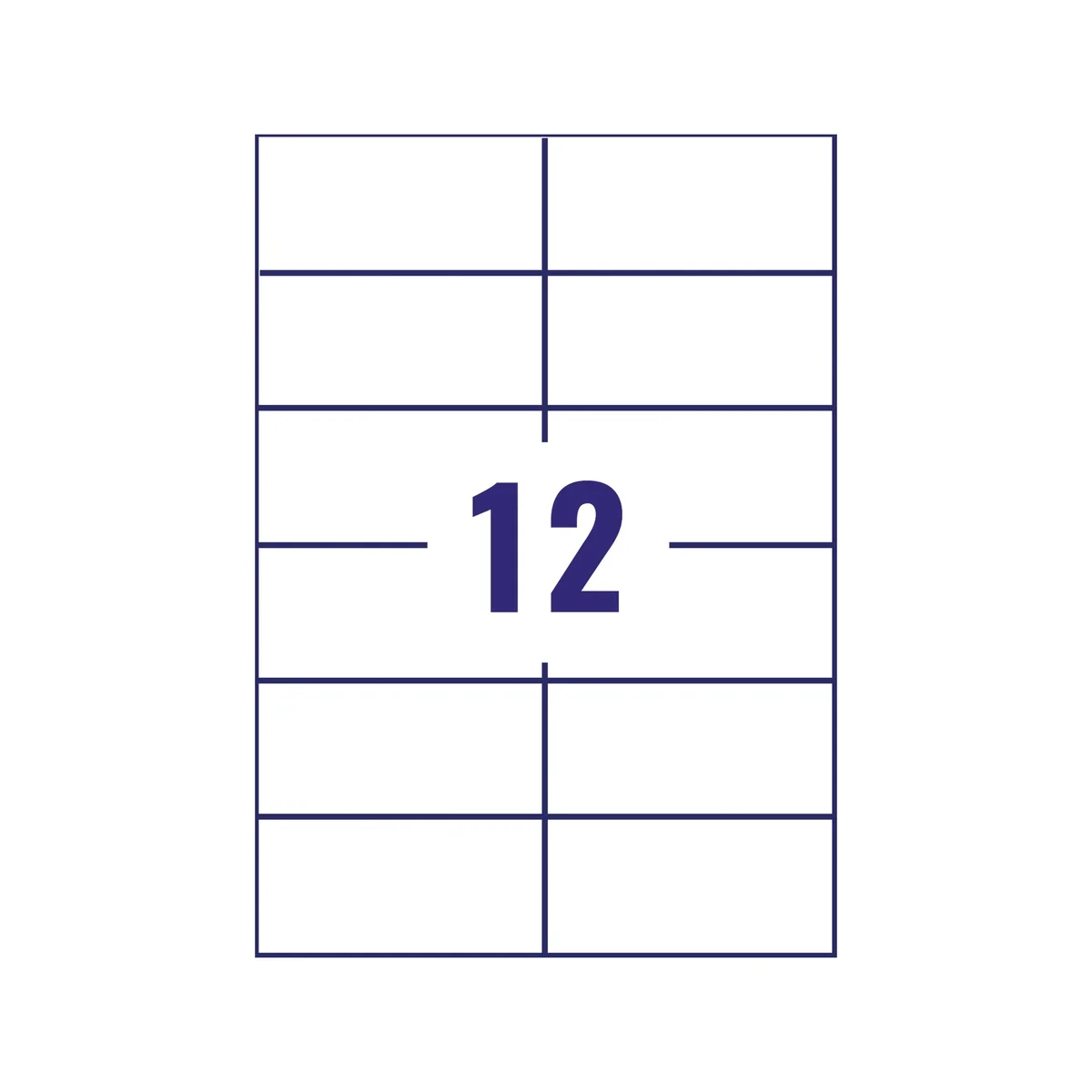 Avery Removable Labels 12 Per Sheet White (Pack of 300) L4743REV-25 - Image 3