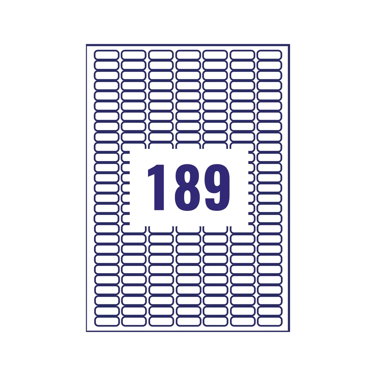 Avery Laser Mini Labels 25.4x10mm 189 per sheet White (Pack of 4725) L4731REV-25 - Image 3