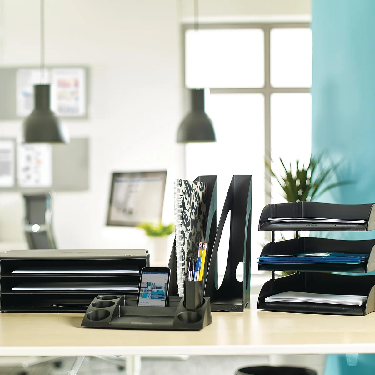 Avery DTR Eco Desk Tidy 270x55.0x152mm Black DR400BLK - Image 2