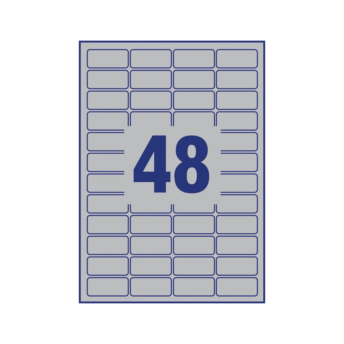 Avery Laser Label H/Duty 48 Per Sheet Silver (Pack of 960) L6009-20 - Image 3