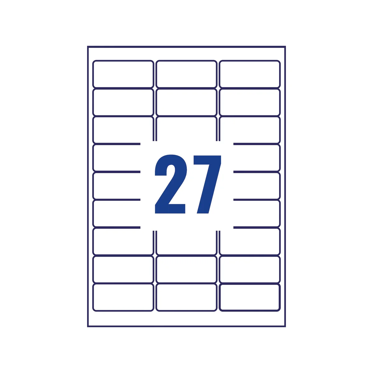 Avery Laser Label H/Duty 27 Per Sheet Silver (Pack of 540) L6011-20 - Image 3