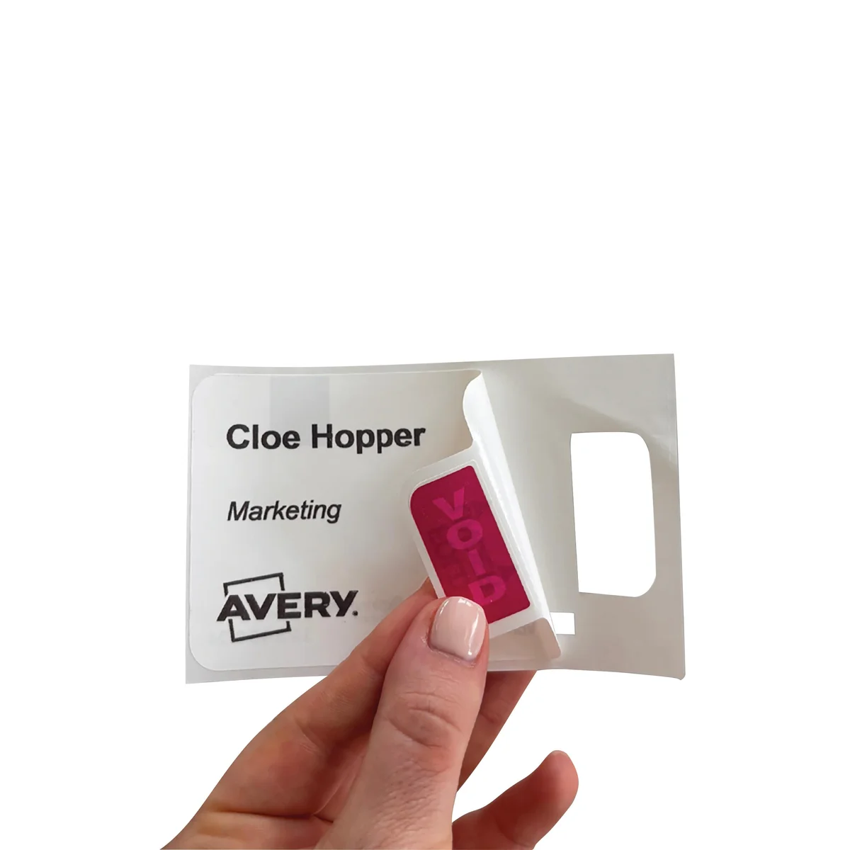 Avery Self-Adhesive Visitor Paper Badges Roll with Expiring Tabs 4851E-THR - Image 3