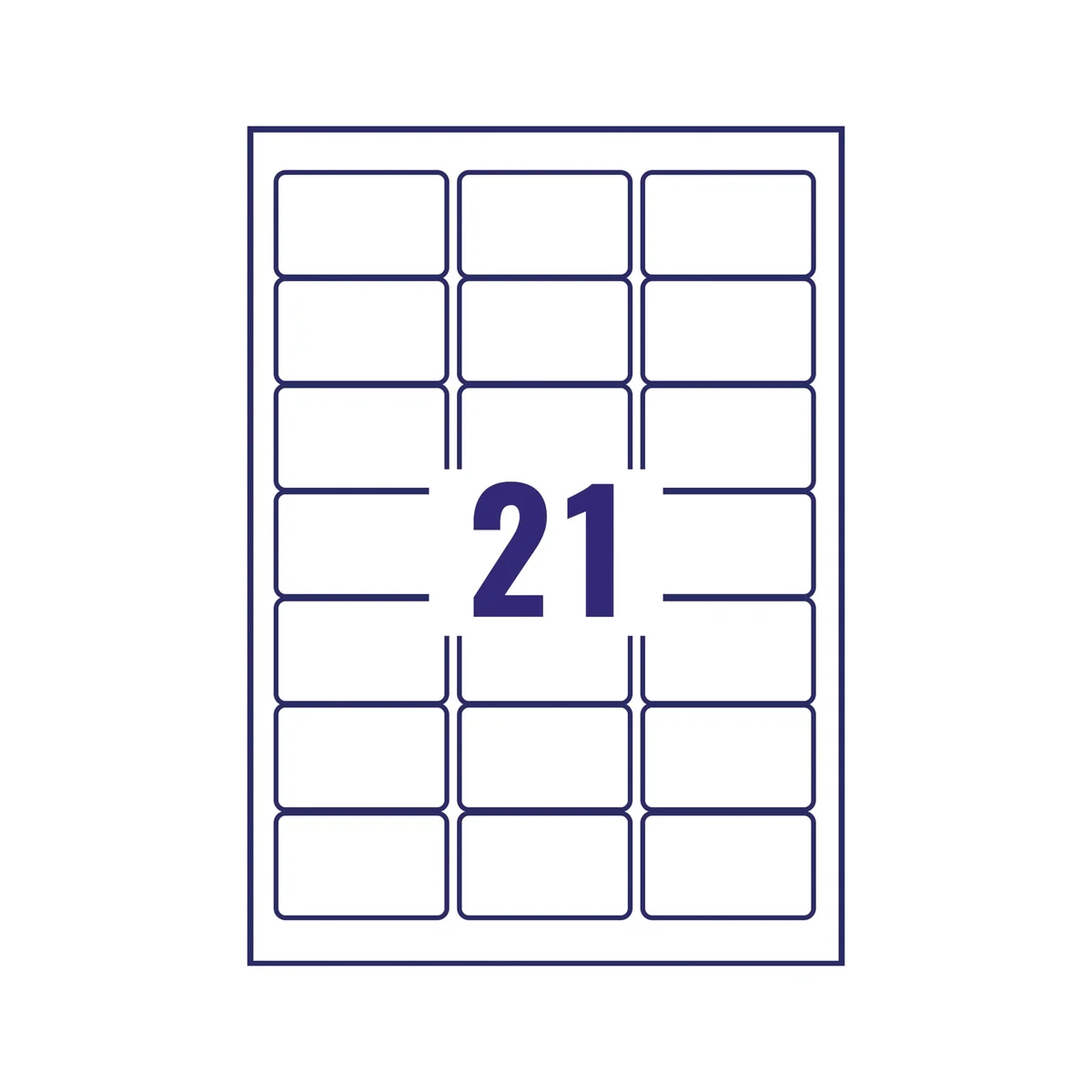 Avery Laser Address Labels 21 Per Sheet Clear (Pack of 525) L7560-25 - Image 3