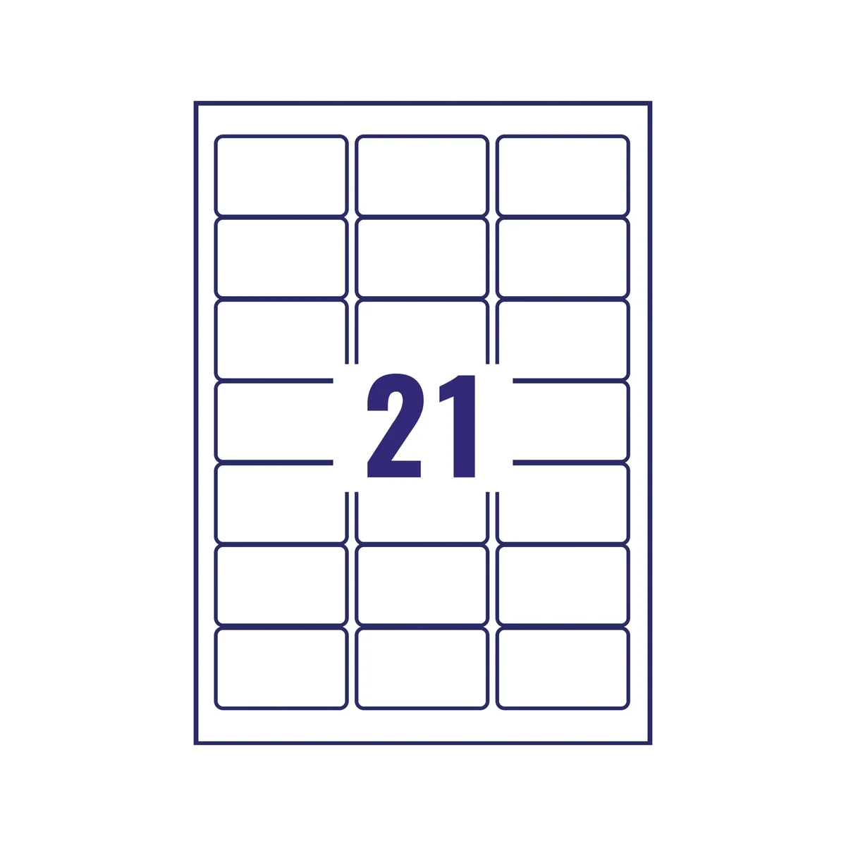 Avery Inkjet Address Labels 21 Per Sheet Clear (Pack of 525) J8560-25 - Image 3