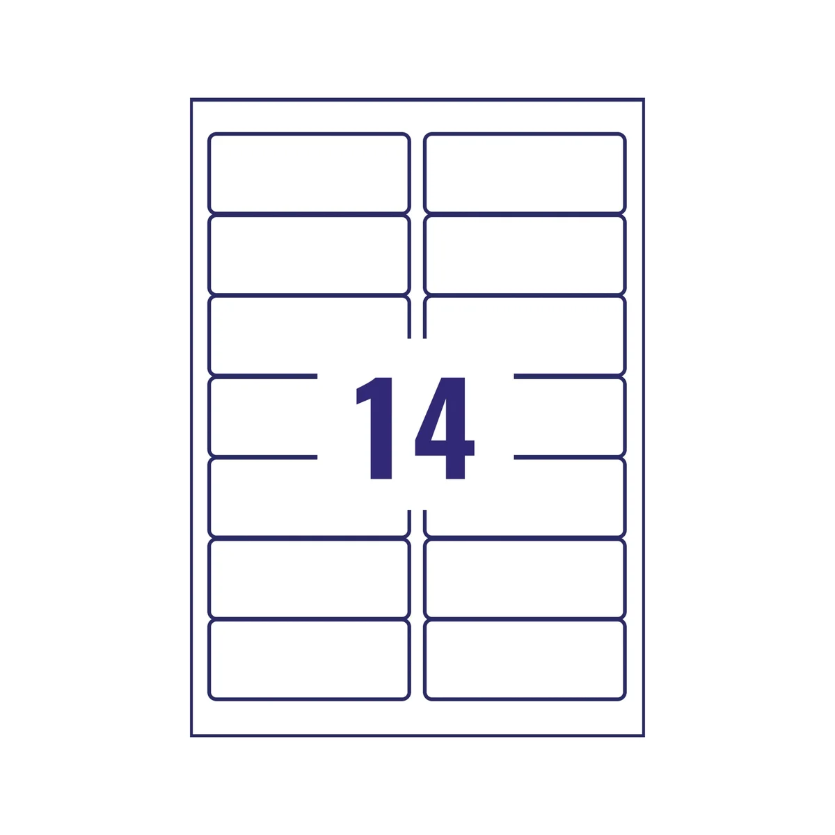 Avery Inkjet Address Labels 14 Per Sheet Clear (Pack of 350) J8563-25 - Image 3