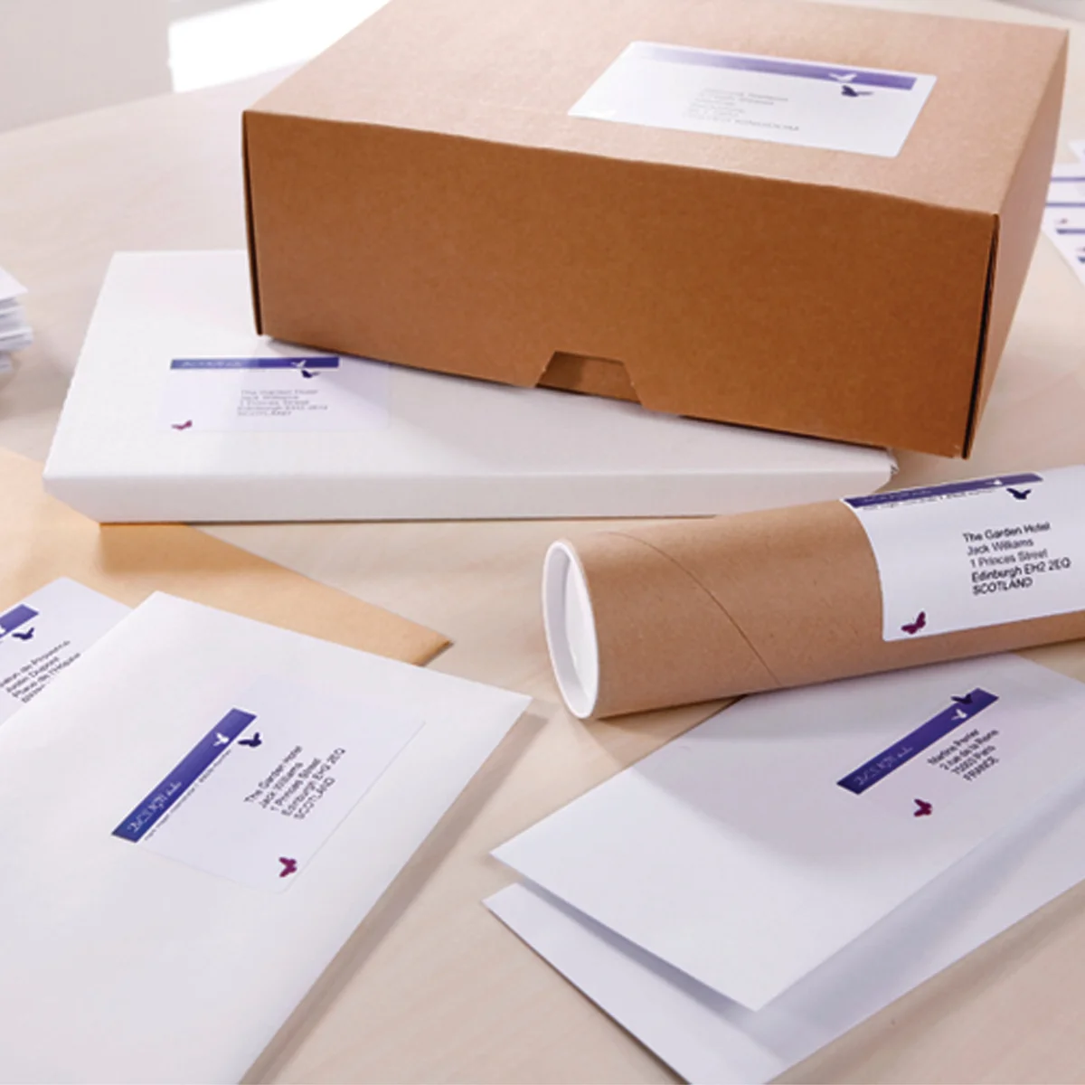 Avery Laser Labels Recycled 8 Per Sheet White (Pack of 800) LR7165-100 - Image 3