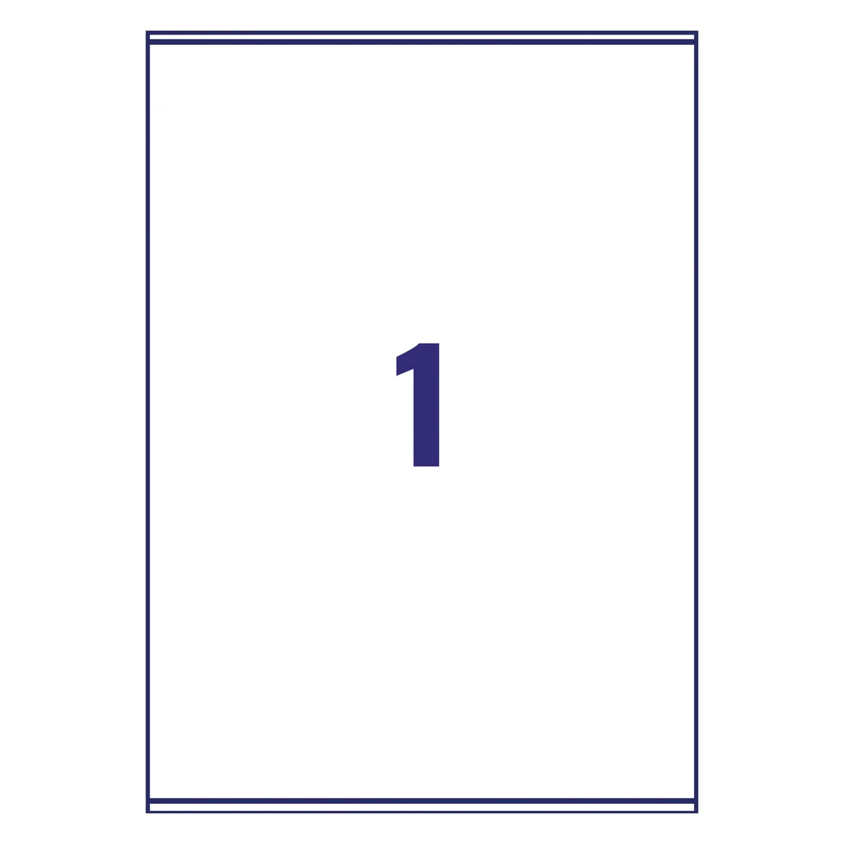 Avery Laser Labels Recycled 1 Per Sheet White (Pack of 100) LR7167-100 - Image 3