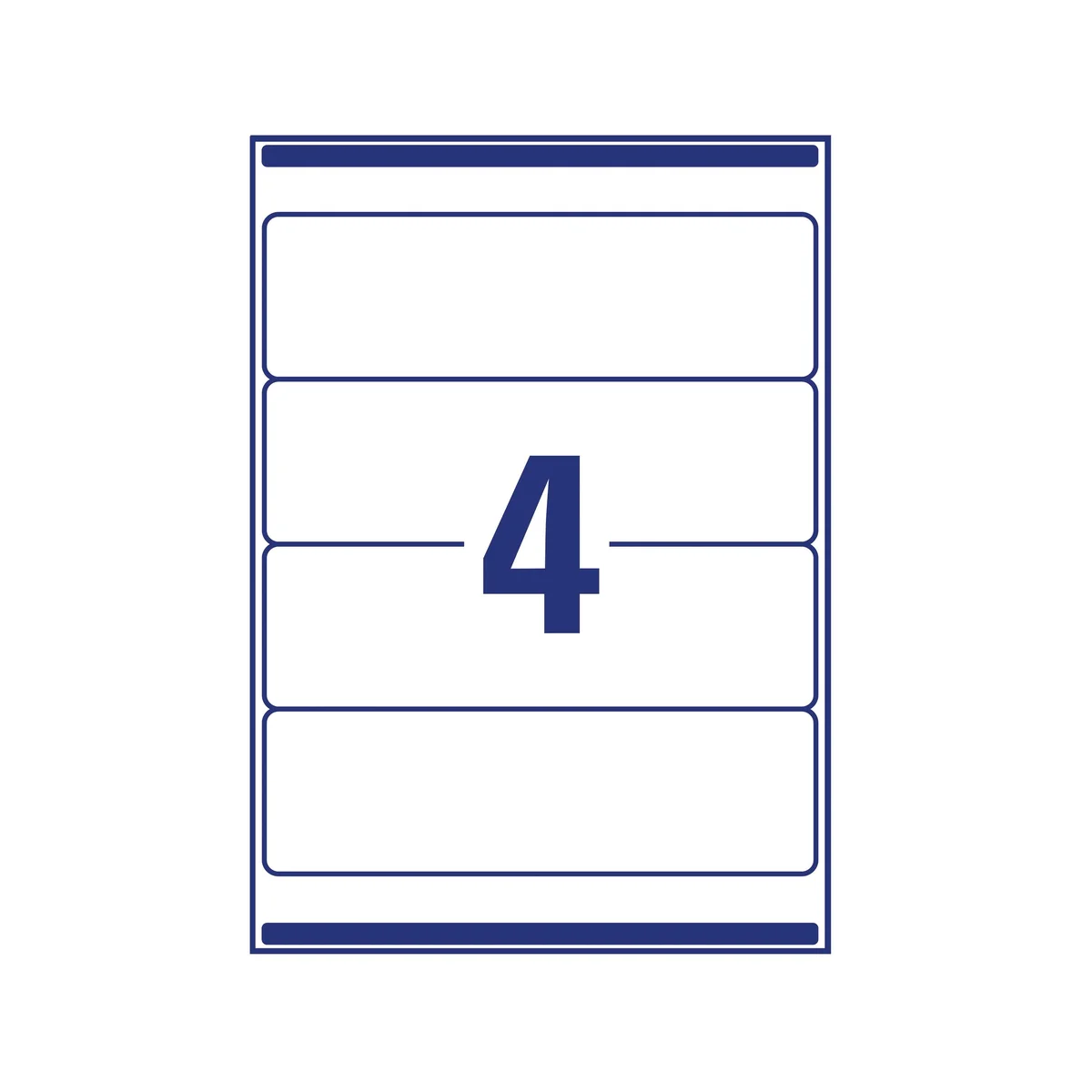 Avery Laser Inkjet Lever Arch Labels 200x60mm Wht (Pack of 100) L7171-25 - Image 3