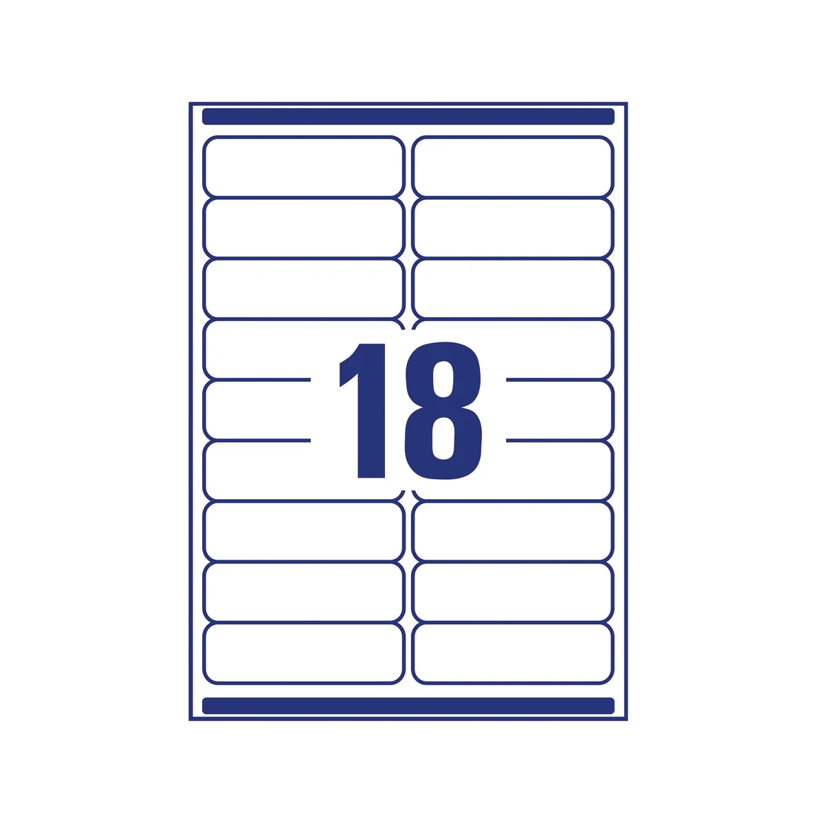 Avery Laser Ring Binder Label 100mmx30mm 18 Per Sheet White (Pack of 450) L7172-25 - Image 3