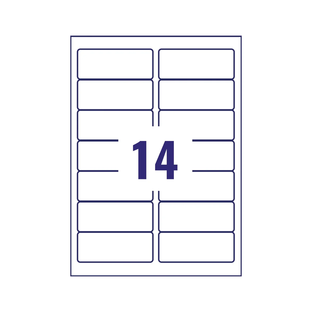 Avery Laser Labels 99.1x38.1 14 Per Sheet Clear (Pack of 350) L7563S - Image 3