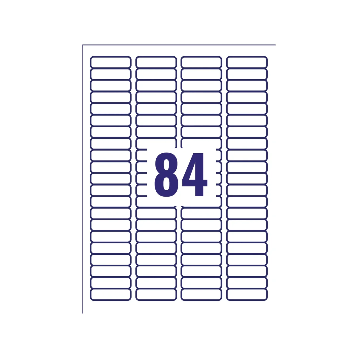 Avery Laser Labels 46x11.11mm 84 Per Sheet White (Pack of 2100)L7656-25 - Image 3