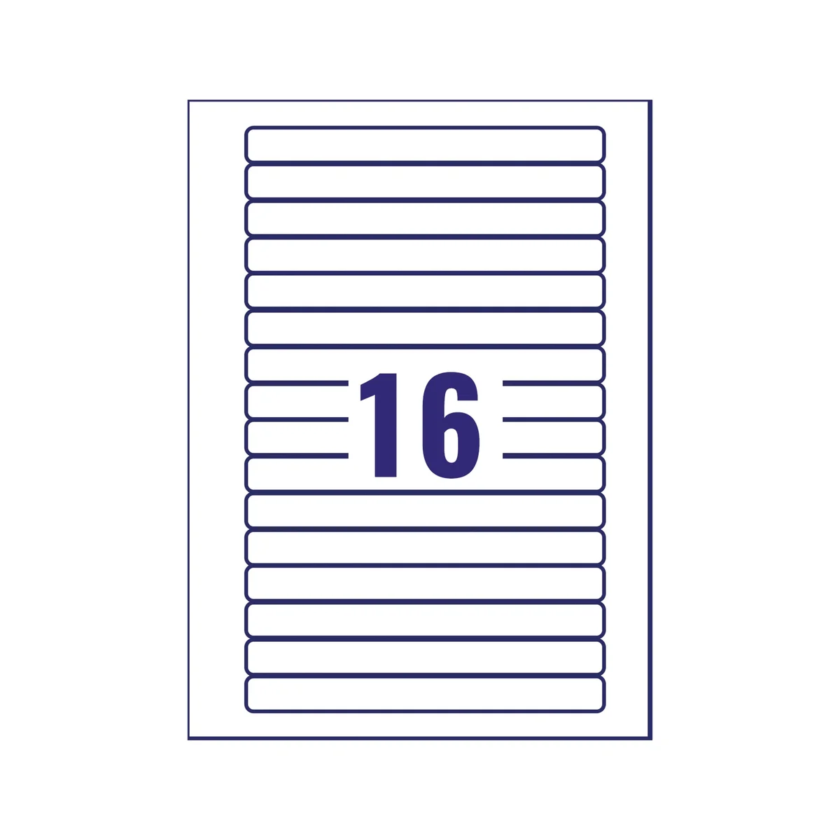 Avery Video Spine Label 145x17mm 16 Per Sheet White (Pack of 400) L7674-25 - Image 3