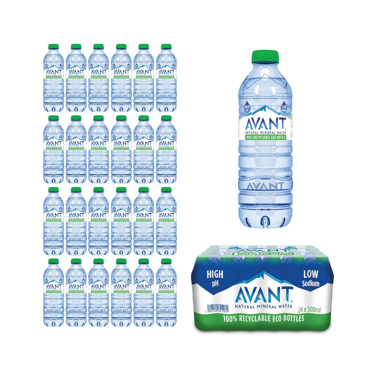 Avant Natural Mineral Water 500ml (Pack of 24) AVA005 - Image 3