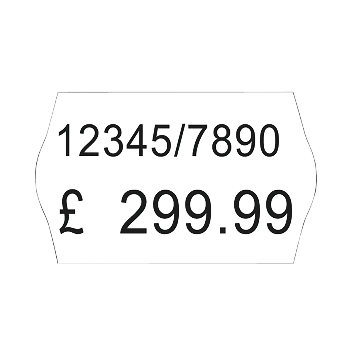Avery Dennison 2-Line Price Marking Label White 16x26mm (Pack of 12000) WR1626 - Image 2