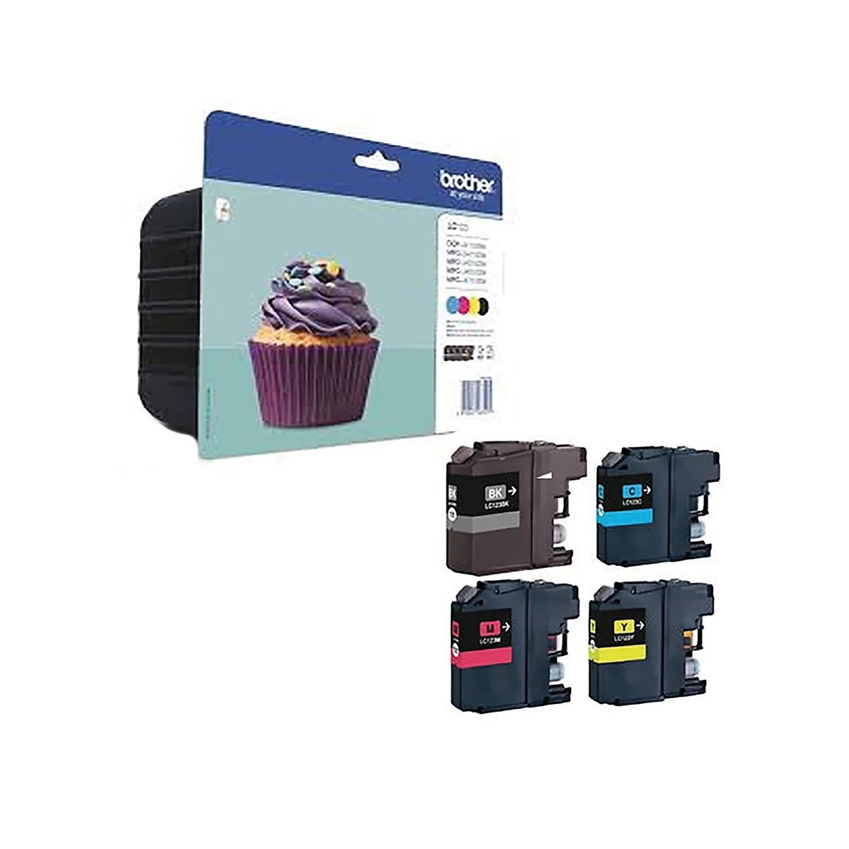 Brother LC123 Inkjet Cartridge CMYK Multipack LC123VALBP - Image 2