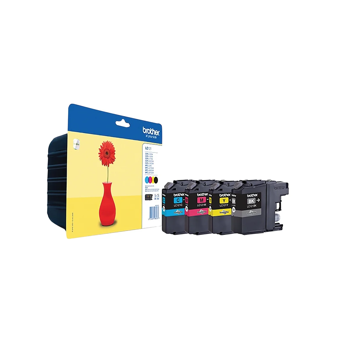 Brother LC121 Inkjet Cartridge CMYK Multipack LC121VALBP - Image 2
