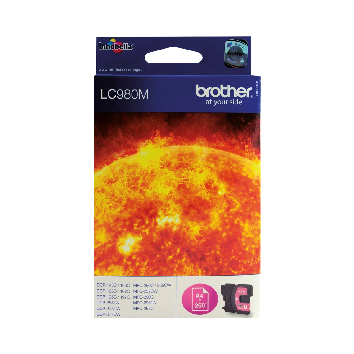 Brother LC980M Inkjet Cartridge Magenta LC980M - Image 1