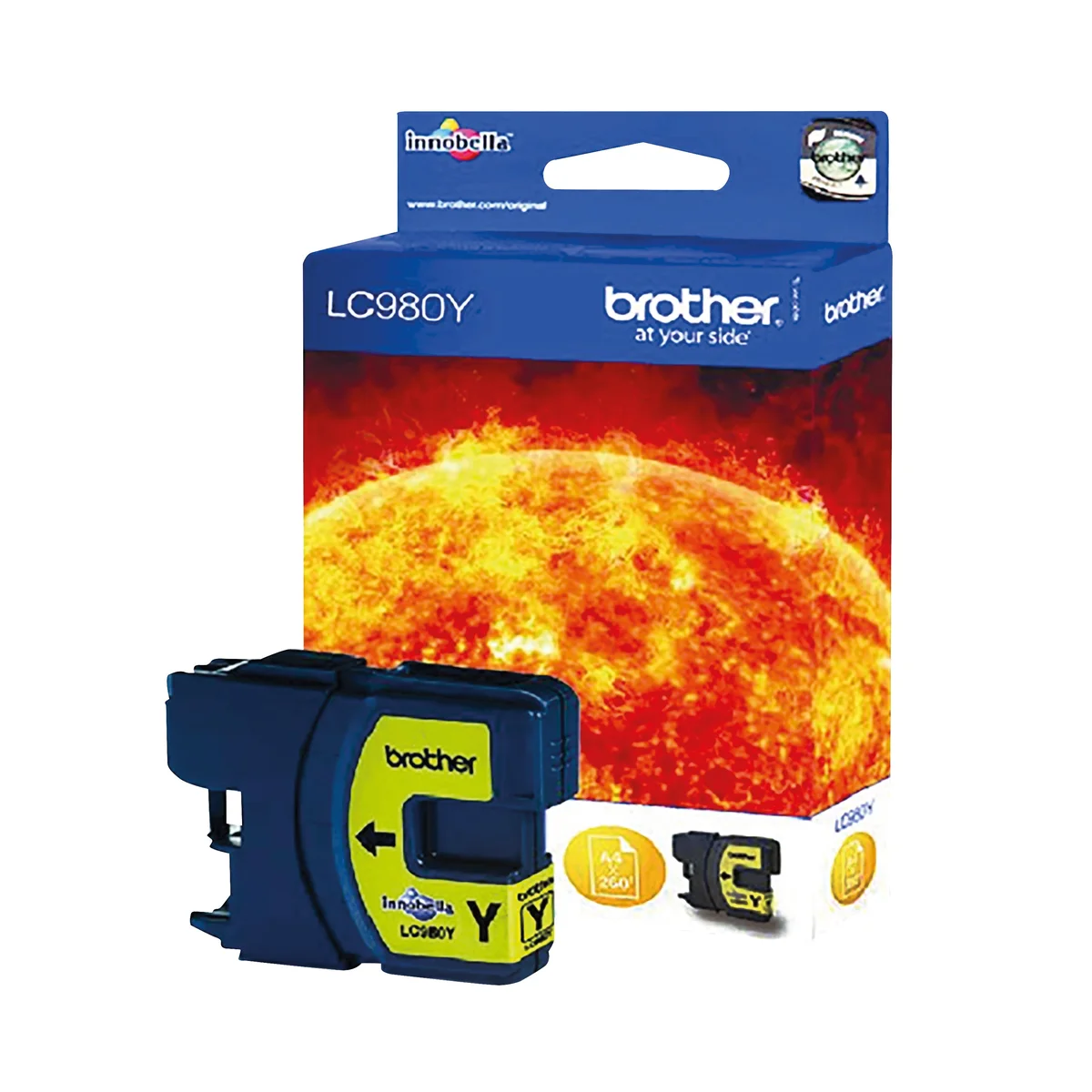 Brother LC980Y Inkjet Cartridge Yellow LC980Y - Image 2