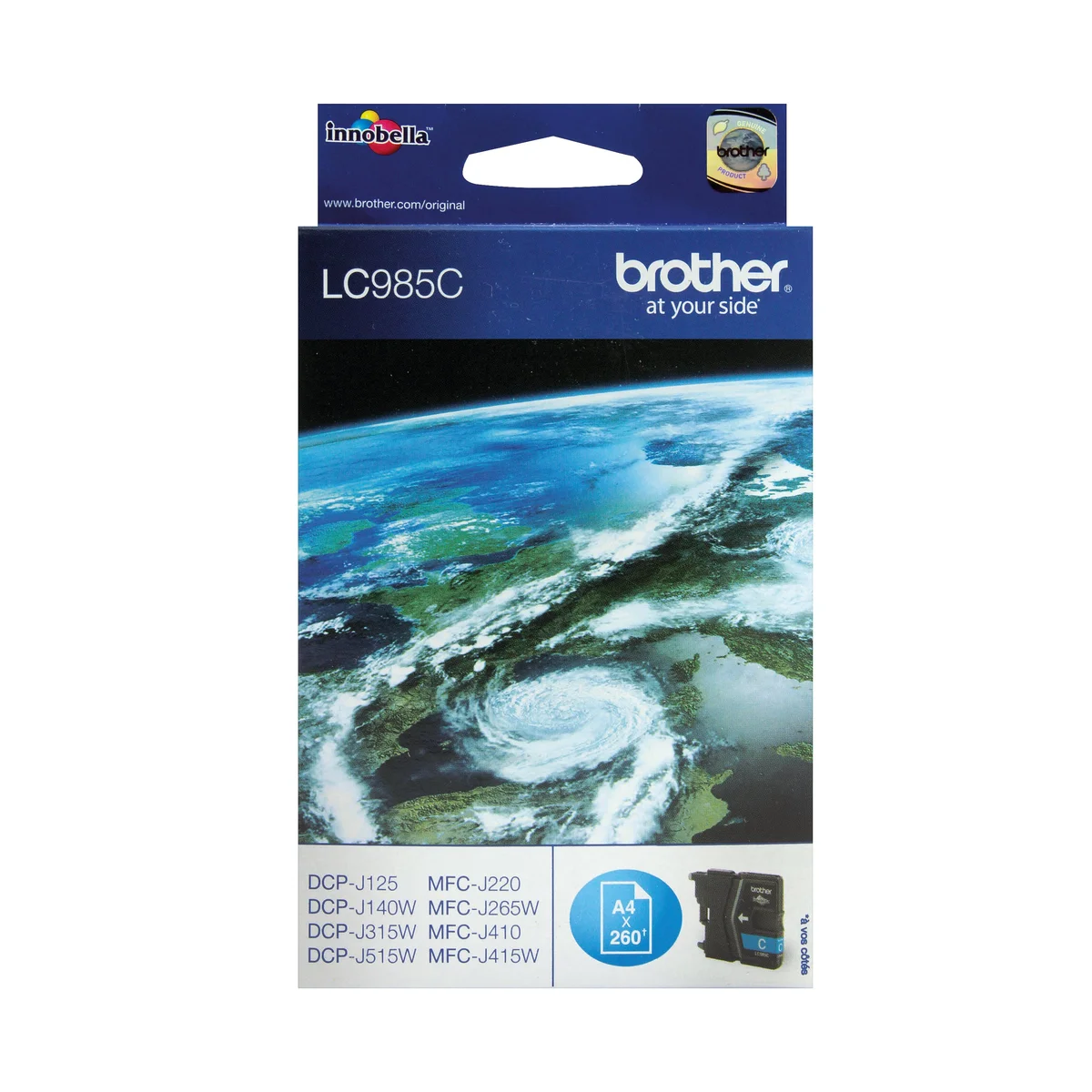 Brother LC985C Inkjet Cartridge Cyan LC985C - Image 1