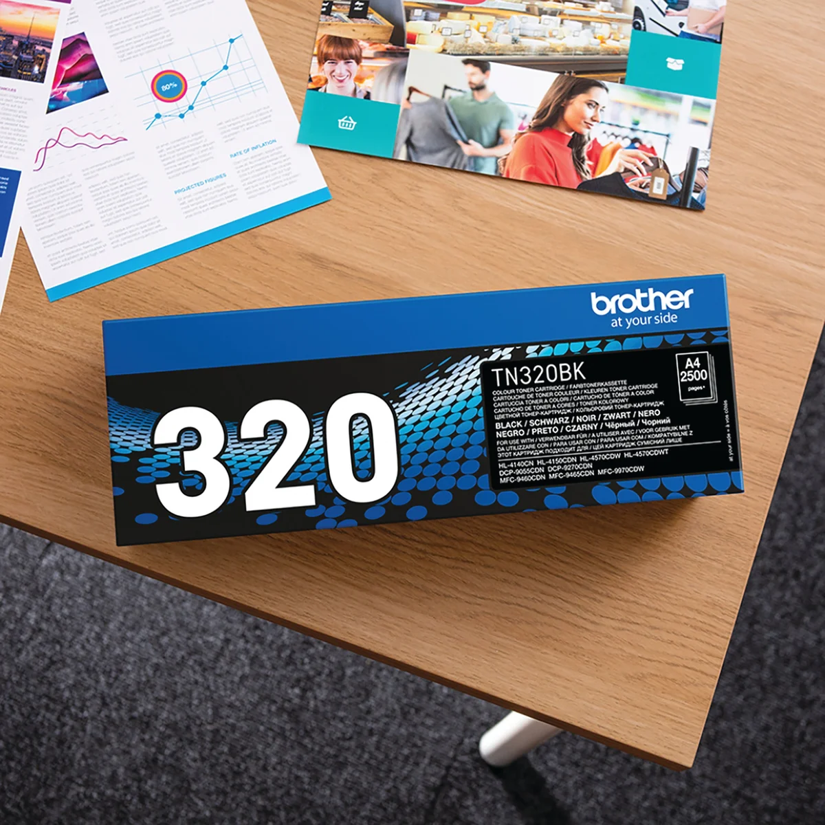 Brother TN-320BK Toner Cartridge Black TN320BK - Image 3