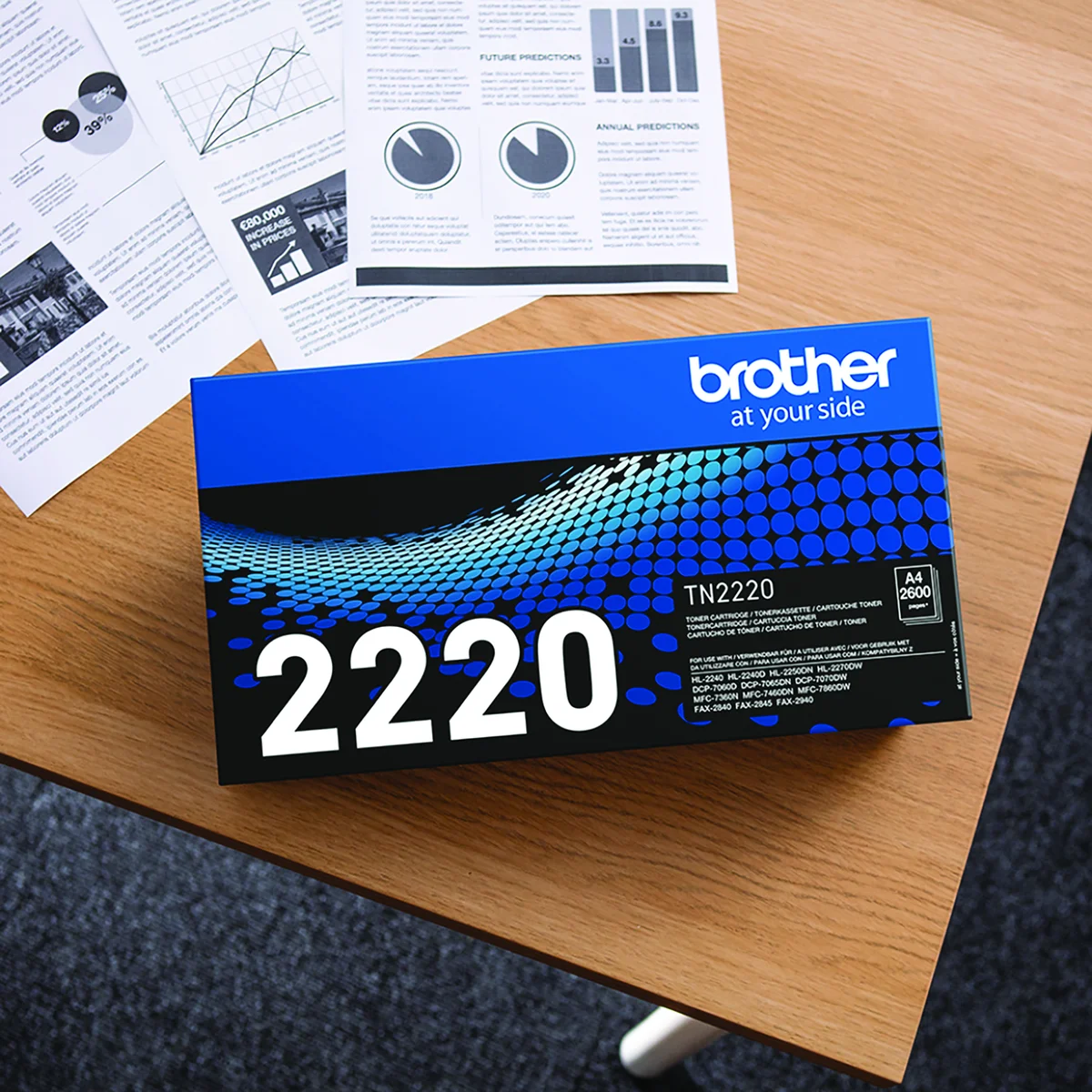 Brother TN-2220 Toner Cartridge High Yield Black TN2220 - Image 4