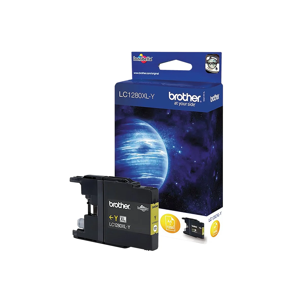 Brother LC1280XLY Inkjet Cartridge High Yield Yellow LC1280XLY - Image 2
