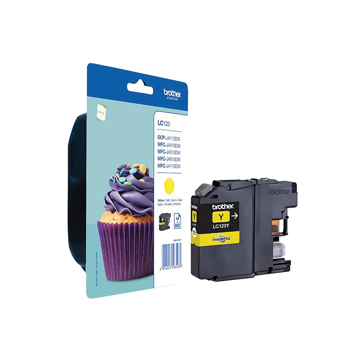 Brother LC123Y Inkjet Cartridge Yellow LC123Y - Image 2