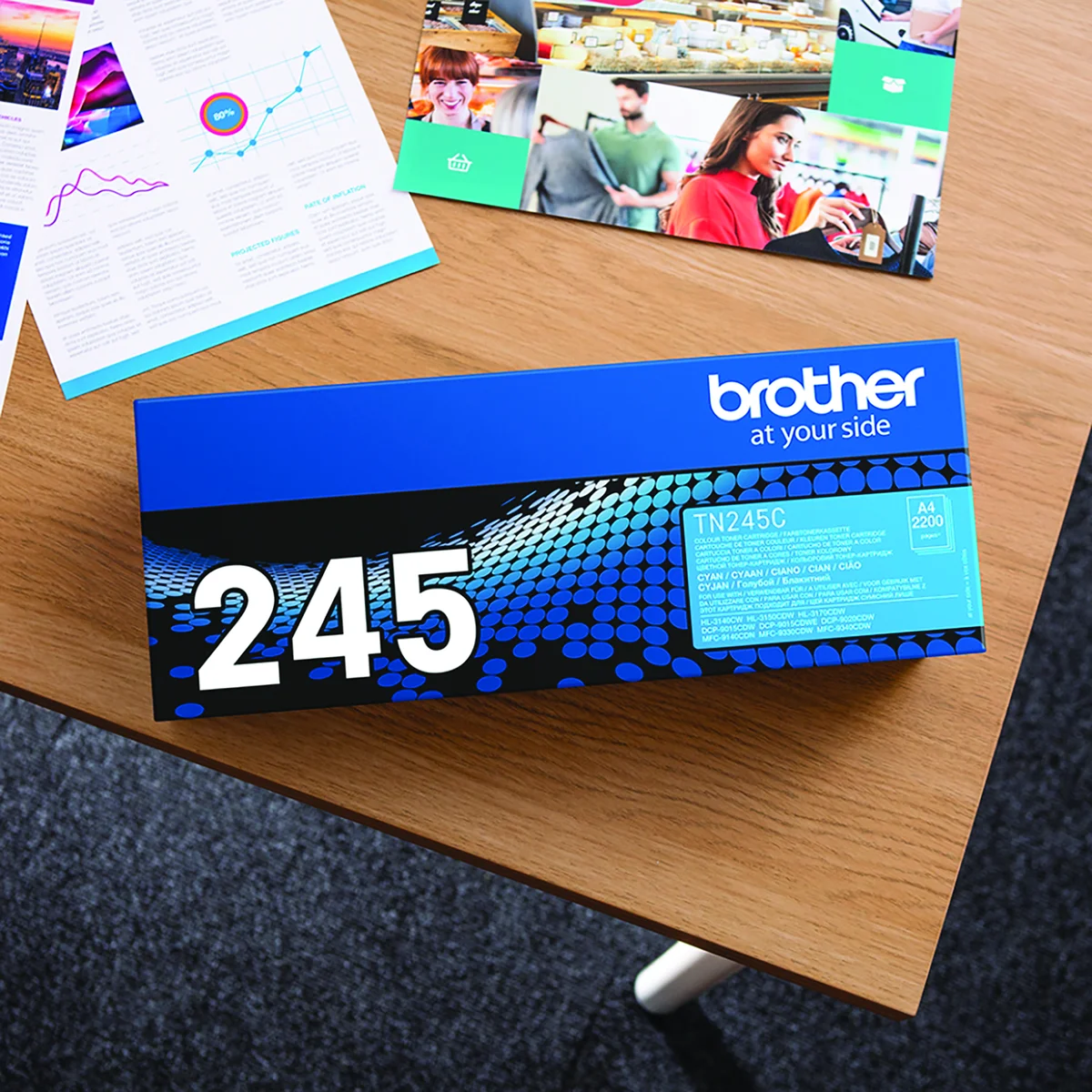 Brother TN-245C Toner Cartridge High Yield Cyan TN245C - Image 4