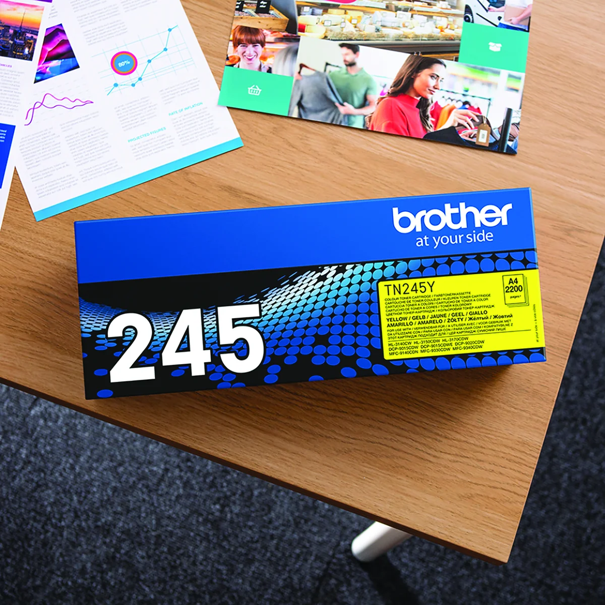 Brother TN-245Y Toner Cartridge High Yield Yellow TN245Y - Image 4
