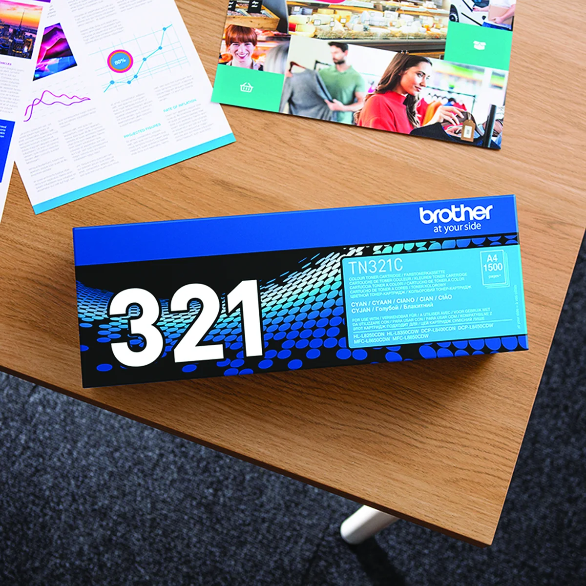Brother TN-321C Toner Cartridge Cyan TN321C - Image 4