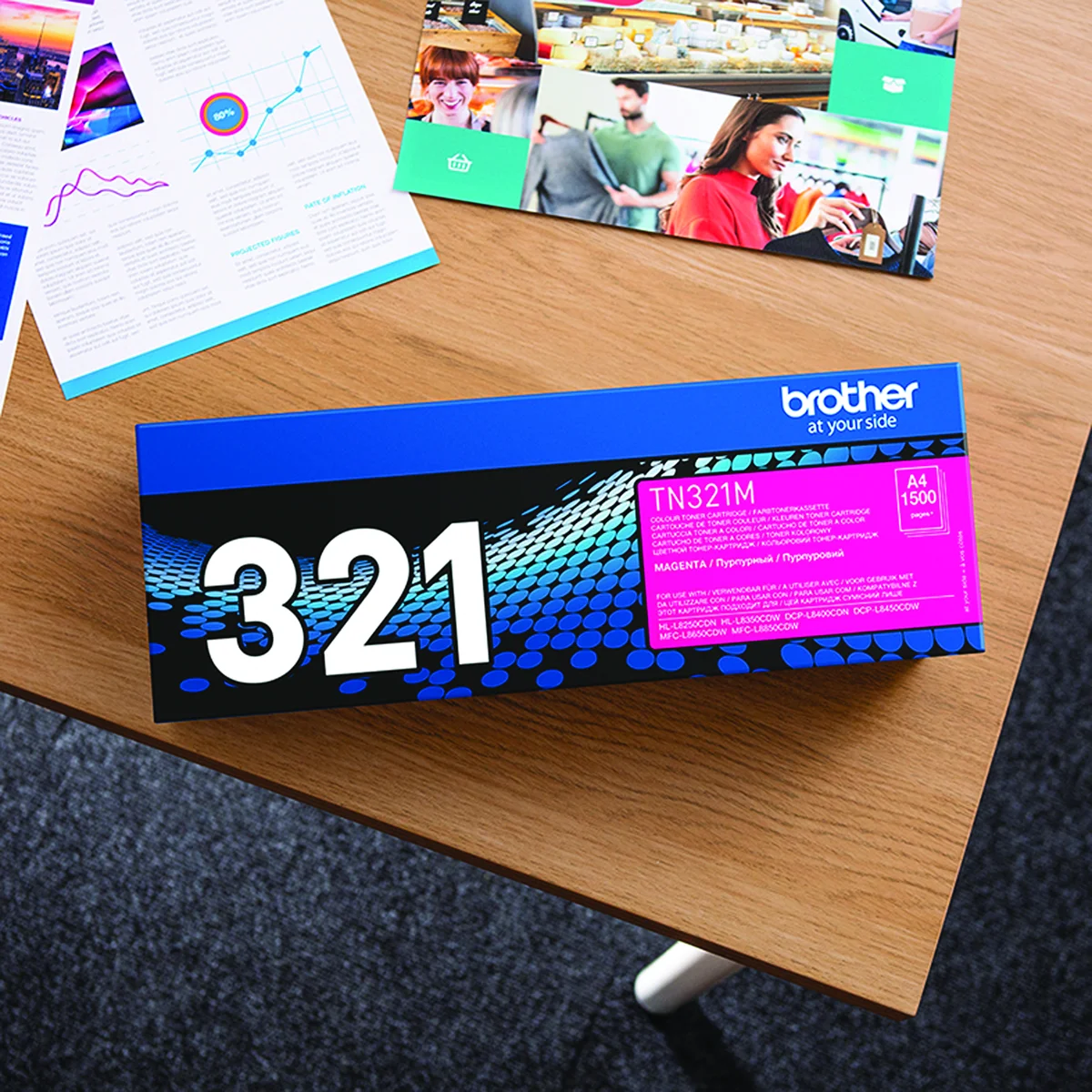 Brother TN-321M Toner Cartridge Magenta TN321M - Image 4