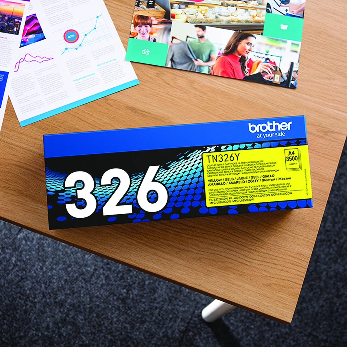 Brother TN-326Y Toner Cartridge High Yield Yellow TN326Y - Image 4